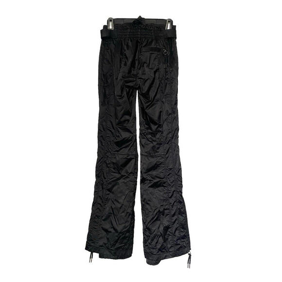 JET SET JSX St Moritz Women's Sz 0 XS Black Nylon Belted Snow Board Ski Pants - Picture 8 of 9